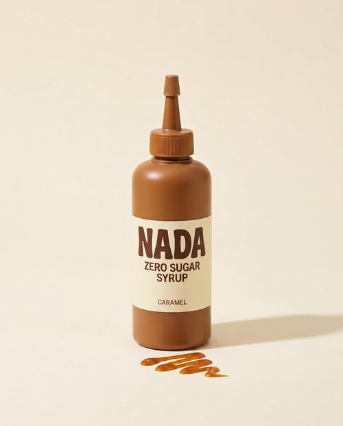 Nada Caramel zero sugar syrup squeeze bottle
