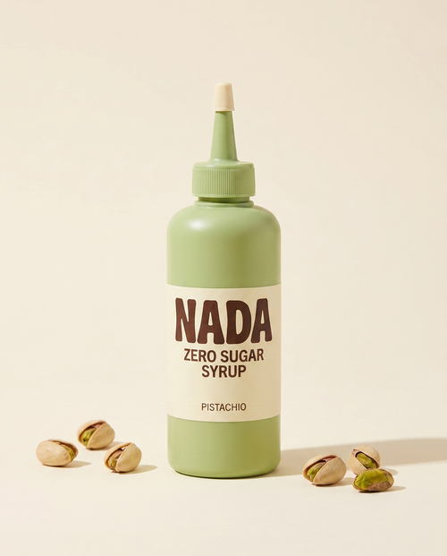 Nada Pistachio zero sugar syrup squeeze bottle